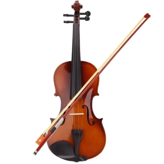 1/2 Size Student Violin Acoustic Violin Fiddle With Case Bow Rosin Natural Color Beinnger Fiddles SET